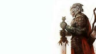 Knight Holding A Sword Wallpaper