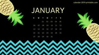 January Calendar Desktop Wallpaper