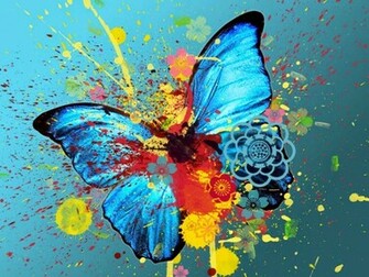 Butterfly Abstract Wallpaper HD For Pc