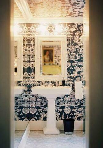 Chinoiserie Chic Navy The Powder Room