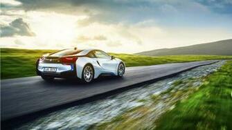 Bmw I8 On Road Wallpaper