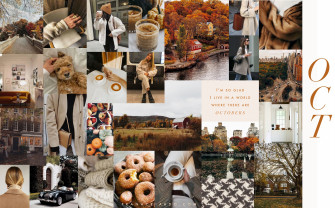 October Moodboard Desktop Wallpaper