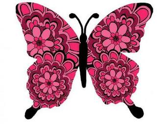 Wallpaper Butterfly On White Background Clipart