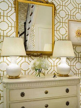 Cowtan And Tout Bamboo Wallpaper French Entrance Foyer Sandra