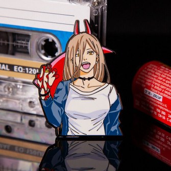 Rare Chainsaw Man Power Blood Demon Metal Badge Pin Anime