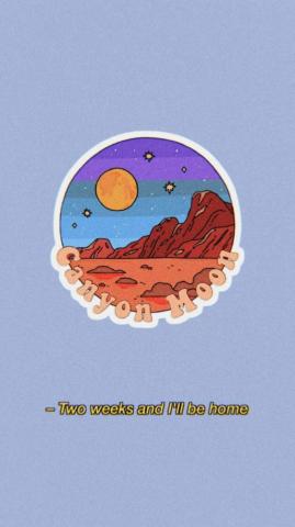 Wallpaper Canyon Moon Calcoman As Personalizadas P Steres
