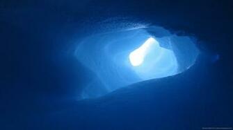 Blue Ice Cave Wallpaper For