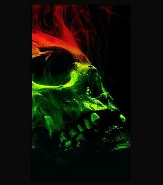 Smoking Skull HD Wallpaper For Your Mobile
