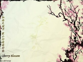 Wallpaper Sea Cherry Blossom Background