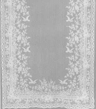 Tenda Di Pizzo Ivory Birds Panel Anna French Lace Collection I