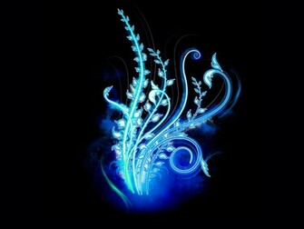 Blue Neon Wallpaper HD