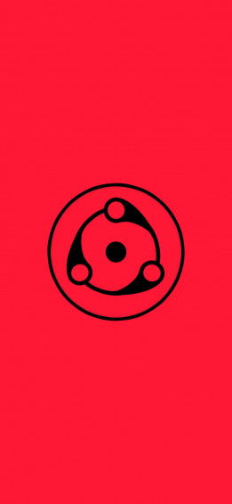 Minimalist Anime Phone Mangekyou Sharingan Wallpaper