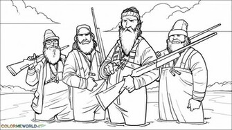 Duck Dynasty Coloring Wallpaper