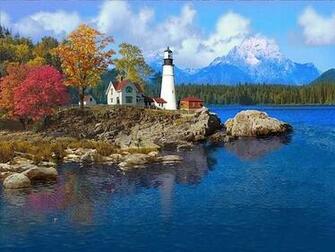 3d Four Season Screen Savers For Happy New Year