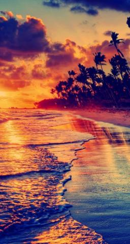 Amazing Beach Awesome iPhone Wallpaper Colorful Nature Scenery