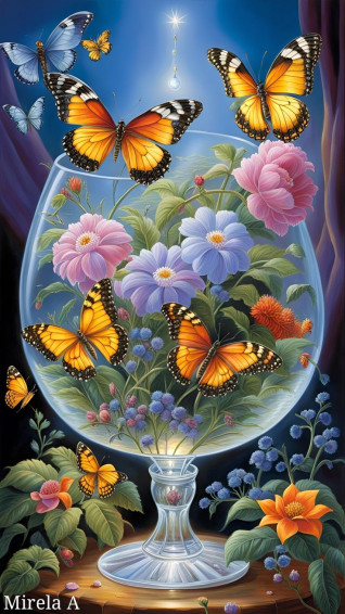 Butterfly Wallpaper With Flowers