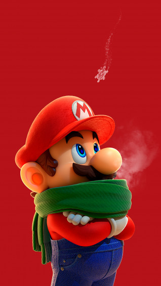 Mario Scarf Wallpaper Cat With Monocle