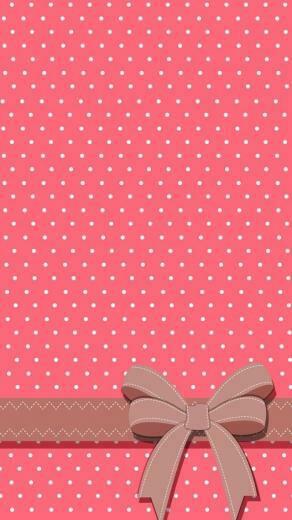 Polka Dot Pink And White iPhone Wallpaper Also Good For Other Phones