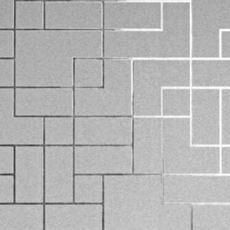Fine Decor Platinum Silver Grey Metallic Foil Square Geometric