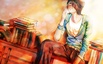 Lebenszeit Series Mich Character Boy Mood Vector Art Men Books