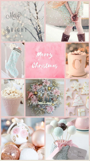 Pink Christmas Wallpaper