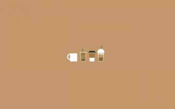 Coffee Illustration Aesthetic Desktop Wallpaper