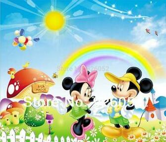 Wall Child Real Wallpaper Bedroom Cartoon Mickey Mouse