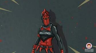 Draw Red Knight Fortnite Drawing Tutorial It Cute