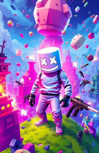 Marshmello Fortnite Wallpaper