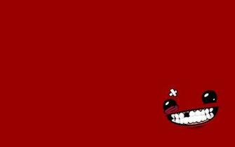 Super Meat Boy Smile Eyes Teeth Wallpaper Background Ultra HD 4k