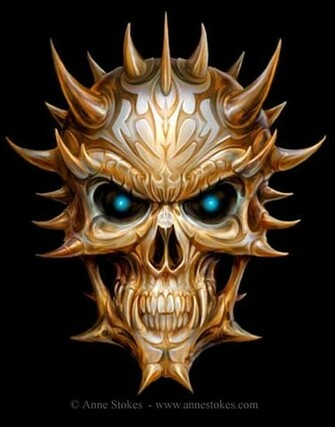 Demon Skull Phone Wallpaper By Foreverdrarry
