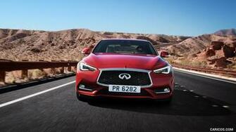 Infiniti Q60 Red Front HD Wallpaper