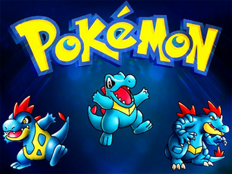Totodile Evolution Wallpaper Poster By