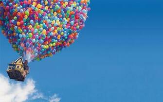 Balloon House Wallpaper Floating Myspace Background