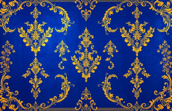 Royal Blue And Gold Wallpaper