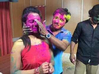 Ap Arjun Films On With Raja Rani Celebrating Holi