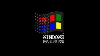 Back Operating Systems The Days Microsoft Windows Logos Old