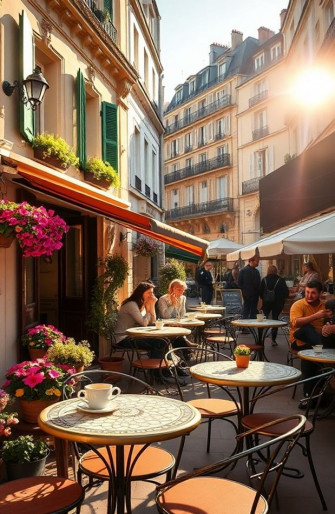 Paris Cafe Wallpaper