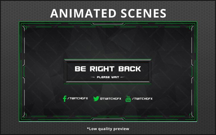 Granite Animated Twitch Scenes Gfx
