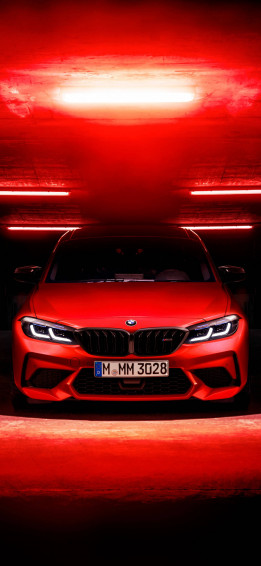 Red Car iPhone Amoled Wallpaper