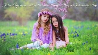 Cute Girls Friends Forever HD Wallpaper Happy Friendship