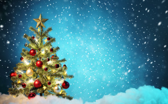 HD Christmas Tree Ornaments Wallpaper For Holiday Cheer