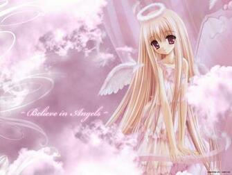 Angel Pink Tinkle Wings Konachan Anime Wallpaper We Heart It