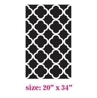 Sienna Beautiful Quatrefoil Four Leafs Clover Moroccan Inspired Modern