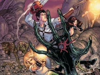 Girl And The Army Of Darkness Computer Wallpaper Desktop Background