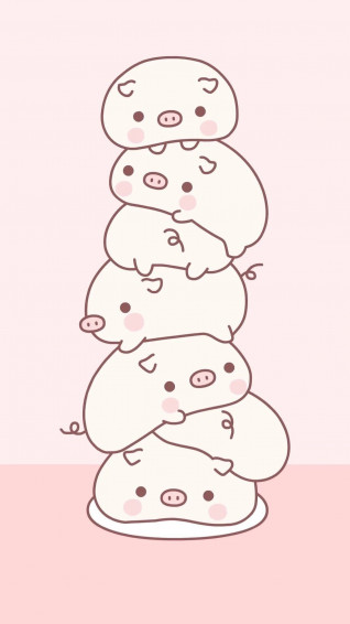 Kawaii Pig Wallpaper On