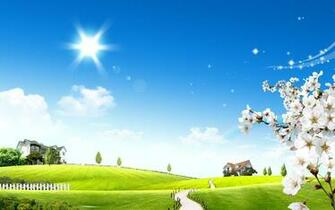 Bright Sun Glow Wallpaper HD