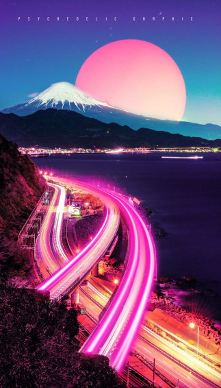 Neon City On Wallpaper