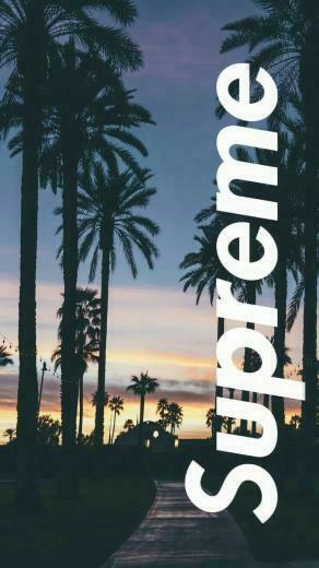 Wallpaper Supreme Marcas Famosas Praia iPhone