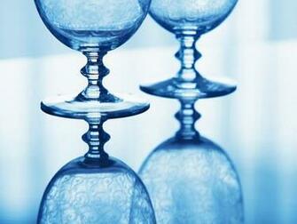 Screensaver Screensavers Elegant Wine Glass Blue